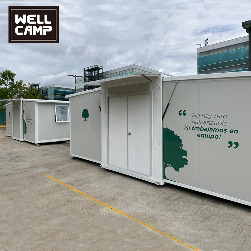 Casa Contenedor Expandible Casa Prefabricada China 20FT 40FT Cabina Portátil Modular Movible Casa Contenedor de Paquete Plano Proveedor Fábrica Casa Pequeña Plegable