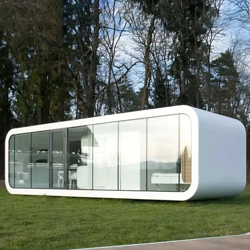 Casa Modular Apple Cabin Prefabricada Casa Pequeña Certificada CE Apple Cabin Resistente a Terremotos para Zonas Sísmicas Cabañas de Resort Turístico