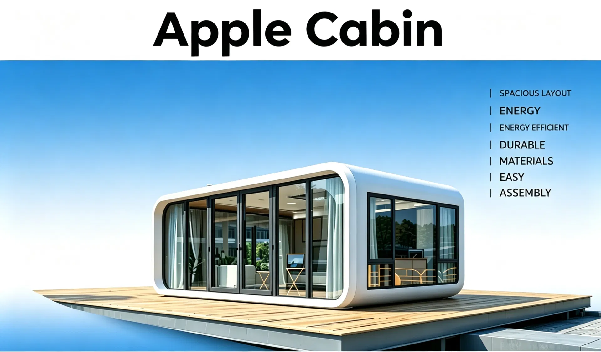 Oficina y taller móvil prefabricado de acero modular transportable con panel sándwich de Apple