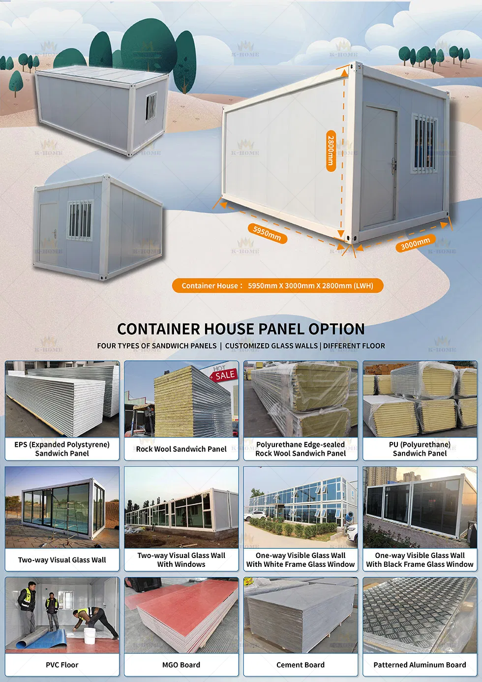 Vivienda modular portátil prefabricada de ensamblaje rápido para trabajadores