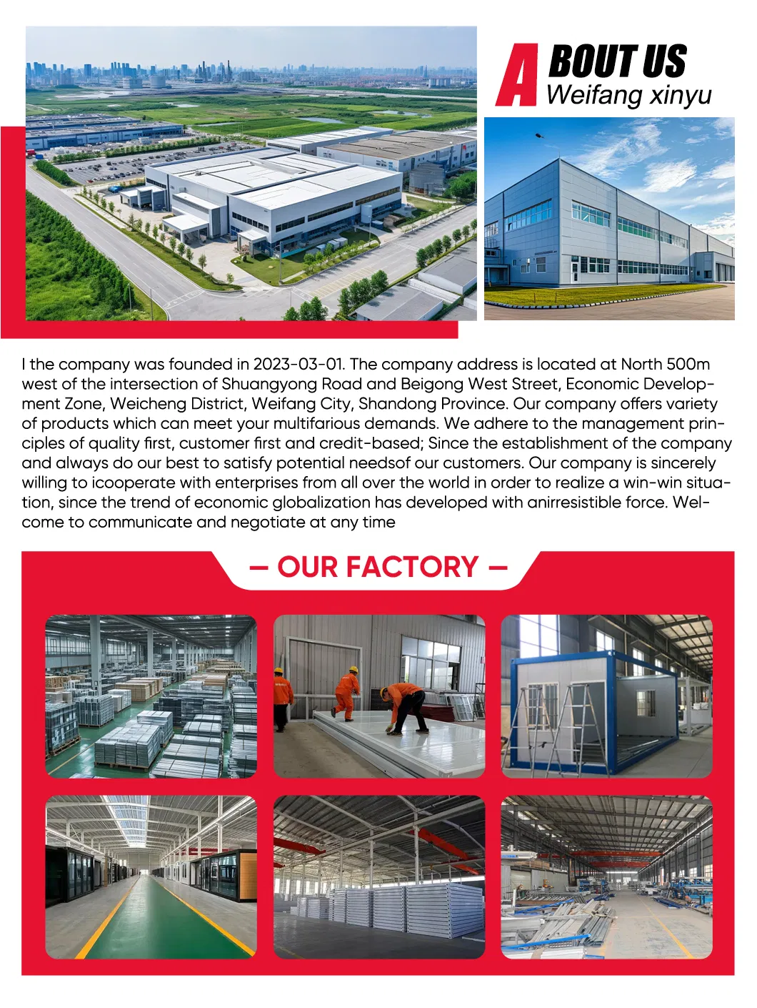 Infografía del perfil de fabricación de casas prefabricadas