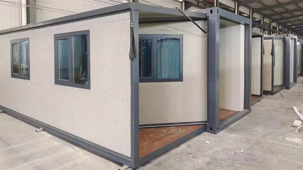 Casa contenedor expandible prefabricada paisaje hogar móvil portátil, oficina contenedor de venta caliente con baño, casa contenedor prefabricada plegable portátil, modular de China