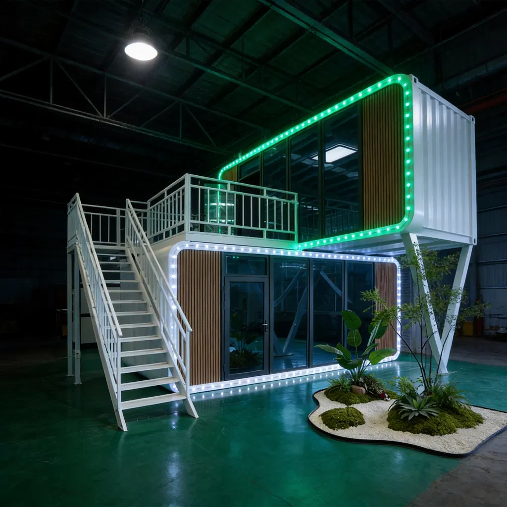 Decoración Minimalista de Cápsula Móvil Transportable Contenedor de Manzana Cabina