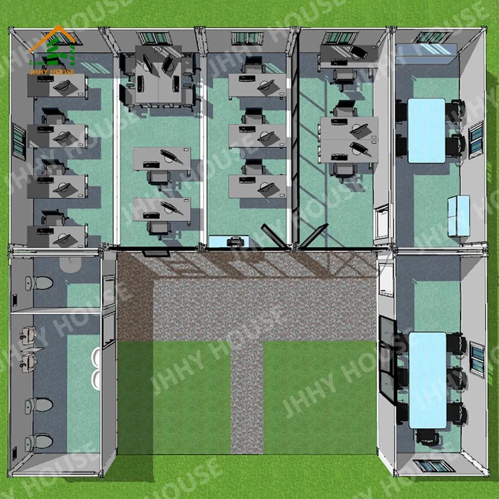 Oficina portátil modular prefabricada plegable casa contenedor apartamento construcción sitio oficina