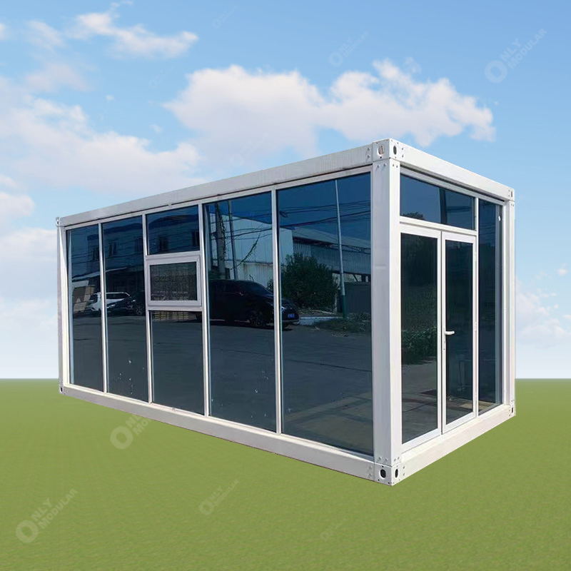 20FT Oficina de construcción prefabricada contenedor móvil hogar portátil cabaña oficina contenedor