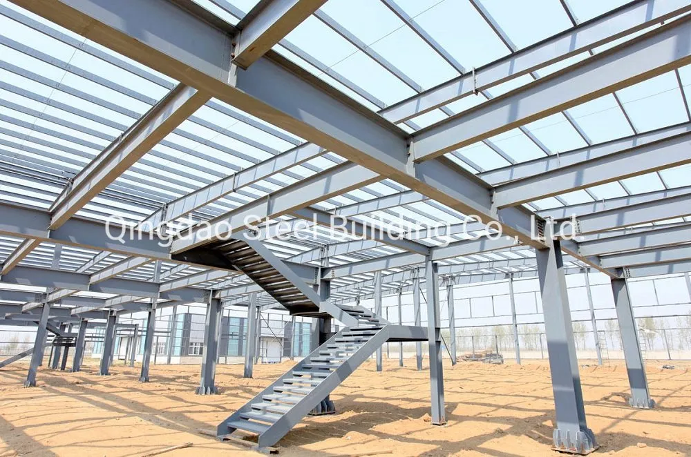 una Estructura de Acero Prefabricada Tipo Construcción Industrial Edificio Modular de Almacén Taller