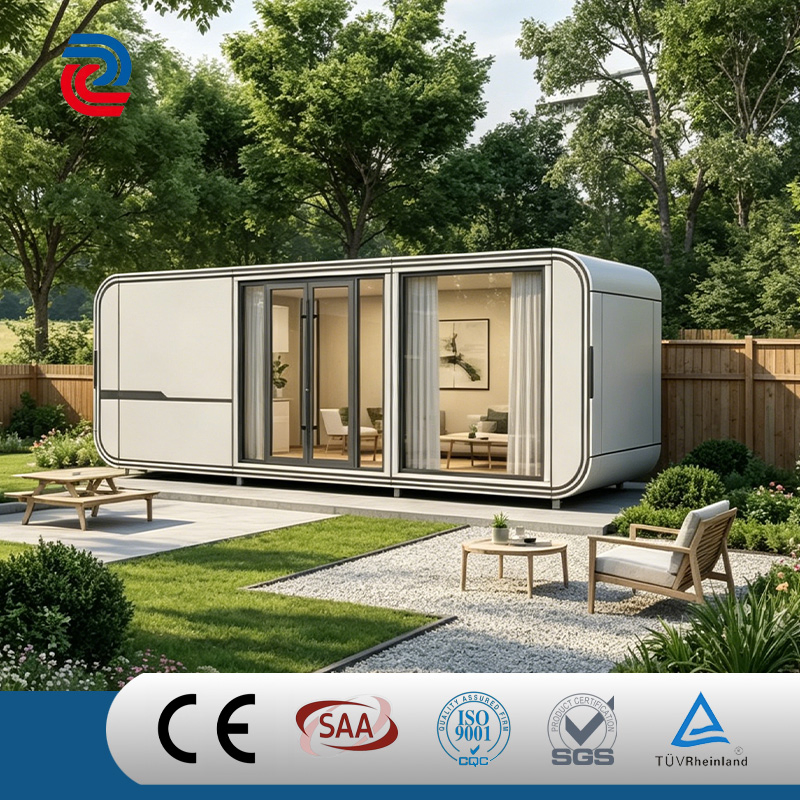 20FT Oficina y taller móvil prefabricado de acero modular transportable con panel sándwich de Apple