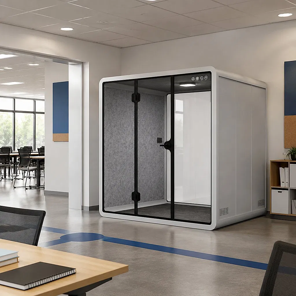 Cabina de oficina transportable prefabricada con organizador de pegamento incorporado