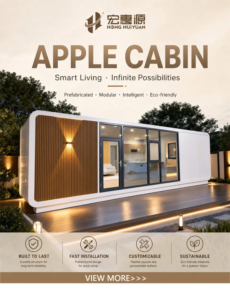 Casa Modular de Aluminio de Lujo para Apple, Pod Prefabricado, Casa Móvil, Espacio de Glamping, Alojamiento de Homestay, Cápsula Portátil, Cabina de Oficina, Unidad de Alojamiento Personalizada para Resort Turístico