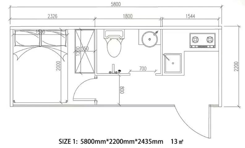 Cabaña de manzana prefabricada versátil para las necesidades de salud de los turistas
