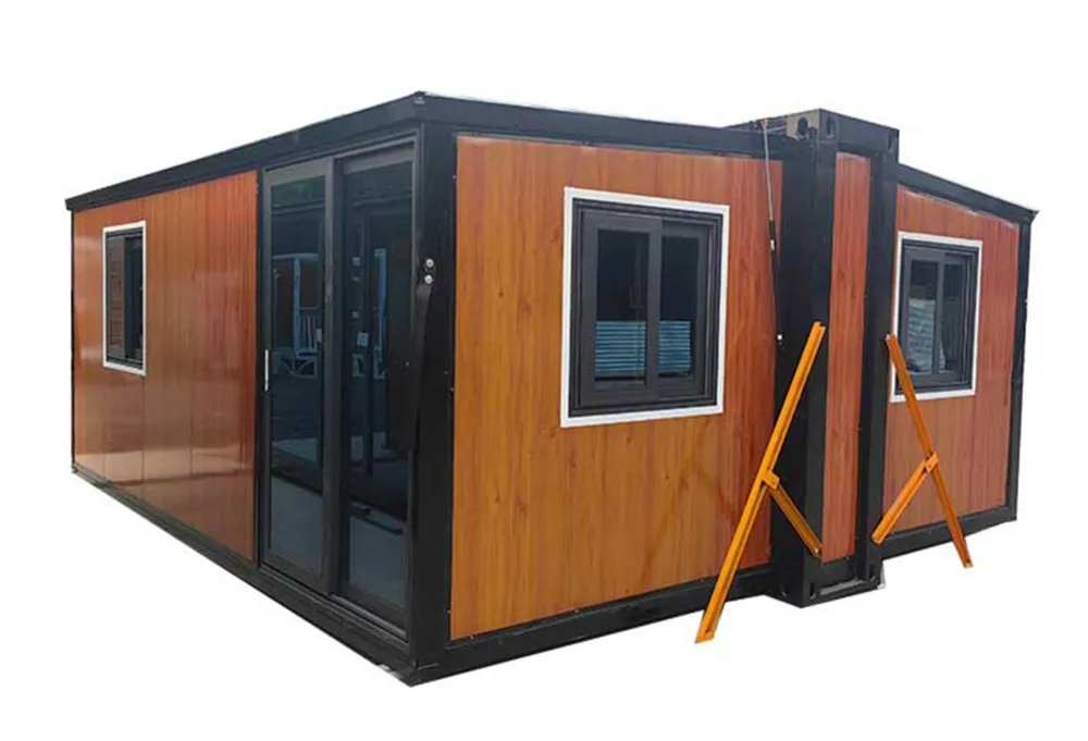 2 Dormitorio 1 Baño Casa Modular Prefabricada de Lujo Expandible Oficina Casa Contenedor Prefabricada