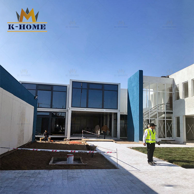 Edificios de contenedores de oficina portátiles para sitios de construcción