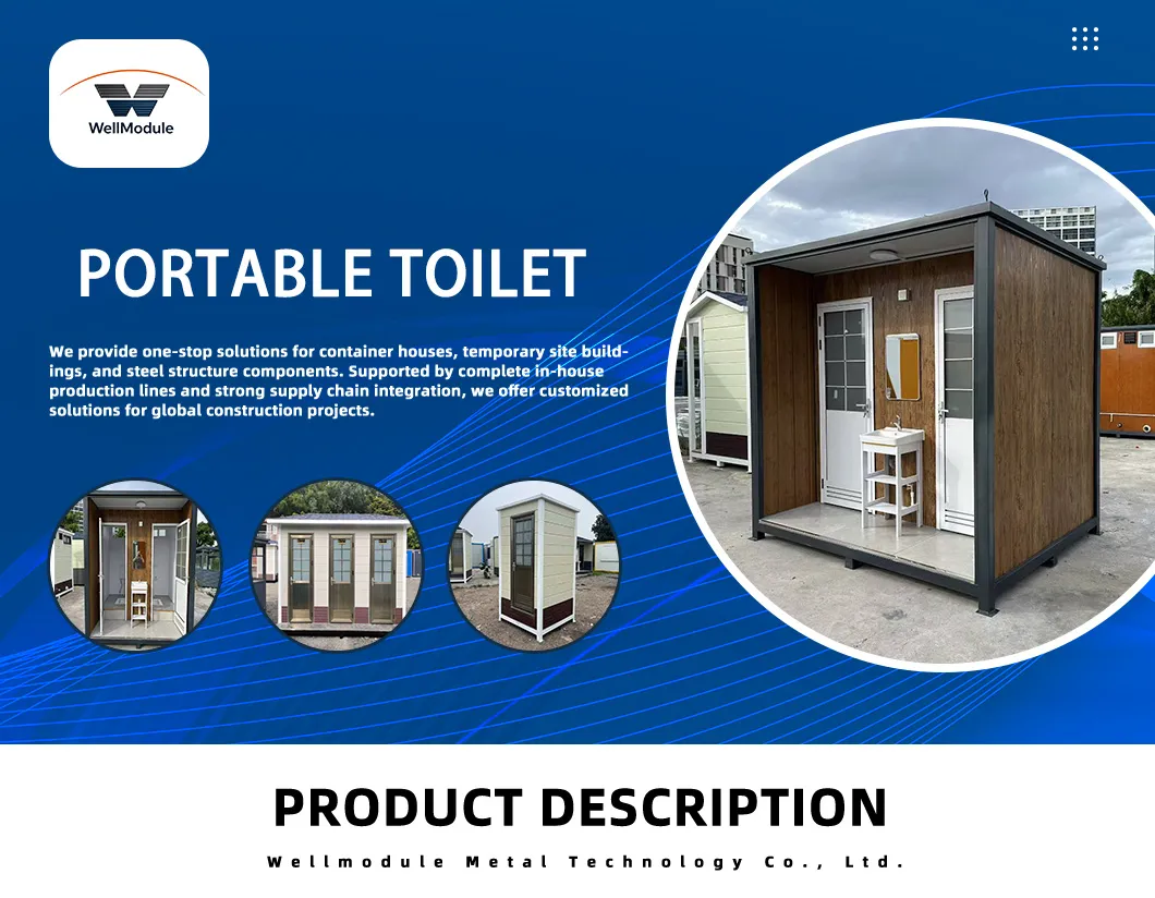 Cabina de baño portátil para eventos públicos al aire libre y resorts