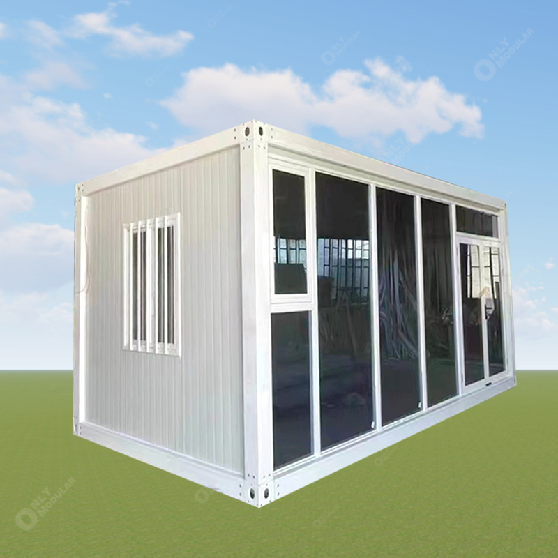 20FT Oficina de construcción prefabricada contenedor móvil hogar portátil cabaña oficina contenedor
