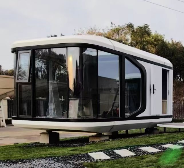 Casa Contenedor Portátil Modular Prefabricada Estructura de Acero Edificio Móvil Espacio