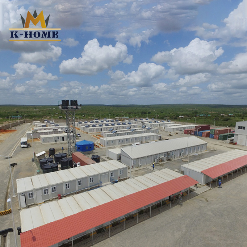 Alojamiento para el personal de construcción modular relocatable en el sitio de la mina de oro