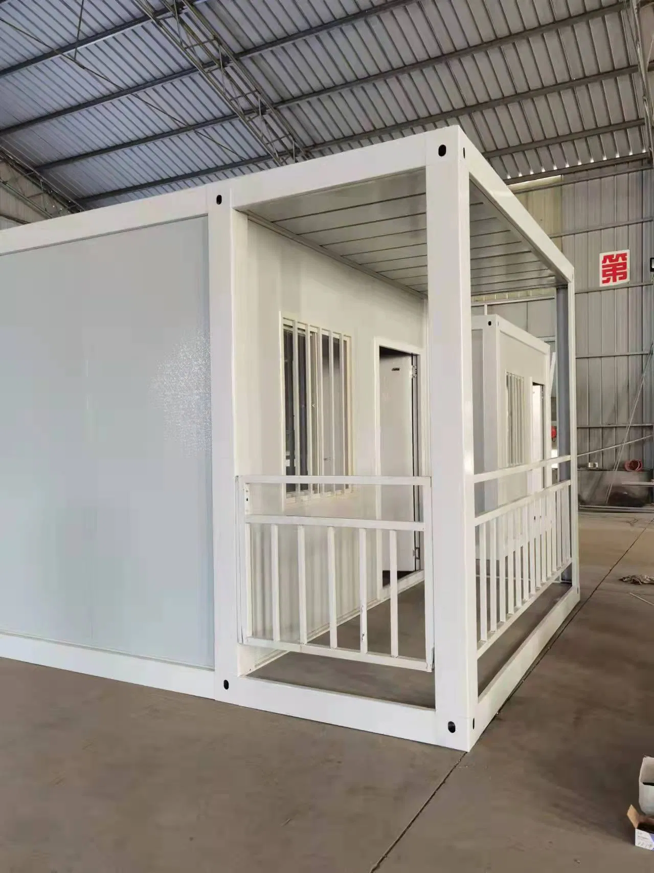 Casa contenedor de lujo portátil expandible plegable de buen precio, prefabricada y de paquete plano para apartamento individual