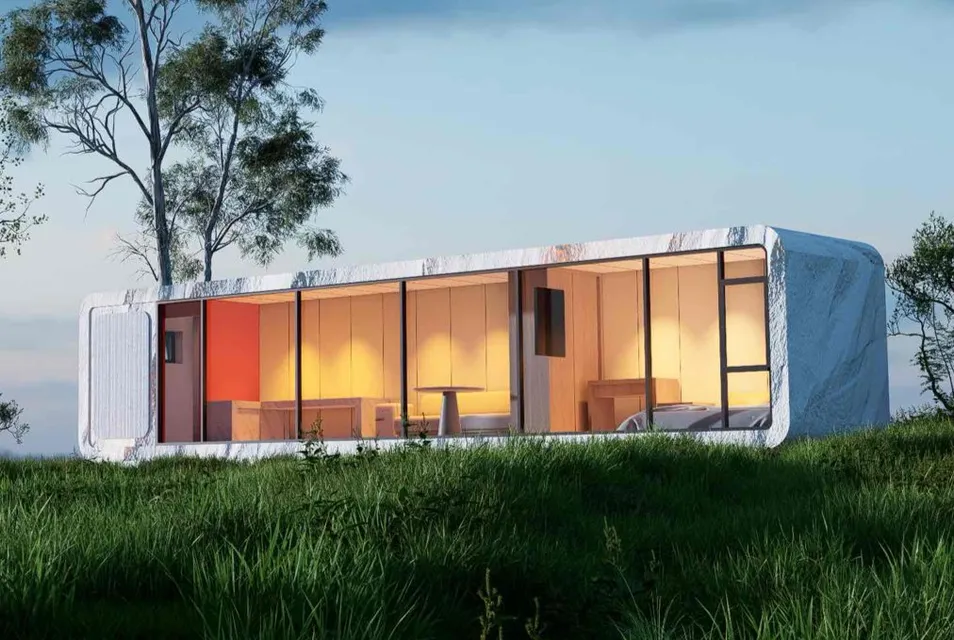 Casa Prefabricada Moderna Multifuncional de Alta Calidad Móvil Tipo Manzana Contenedor