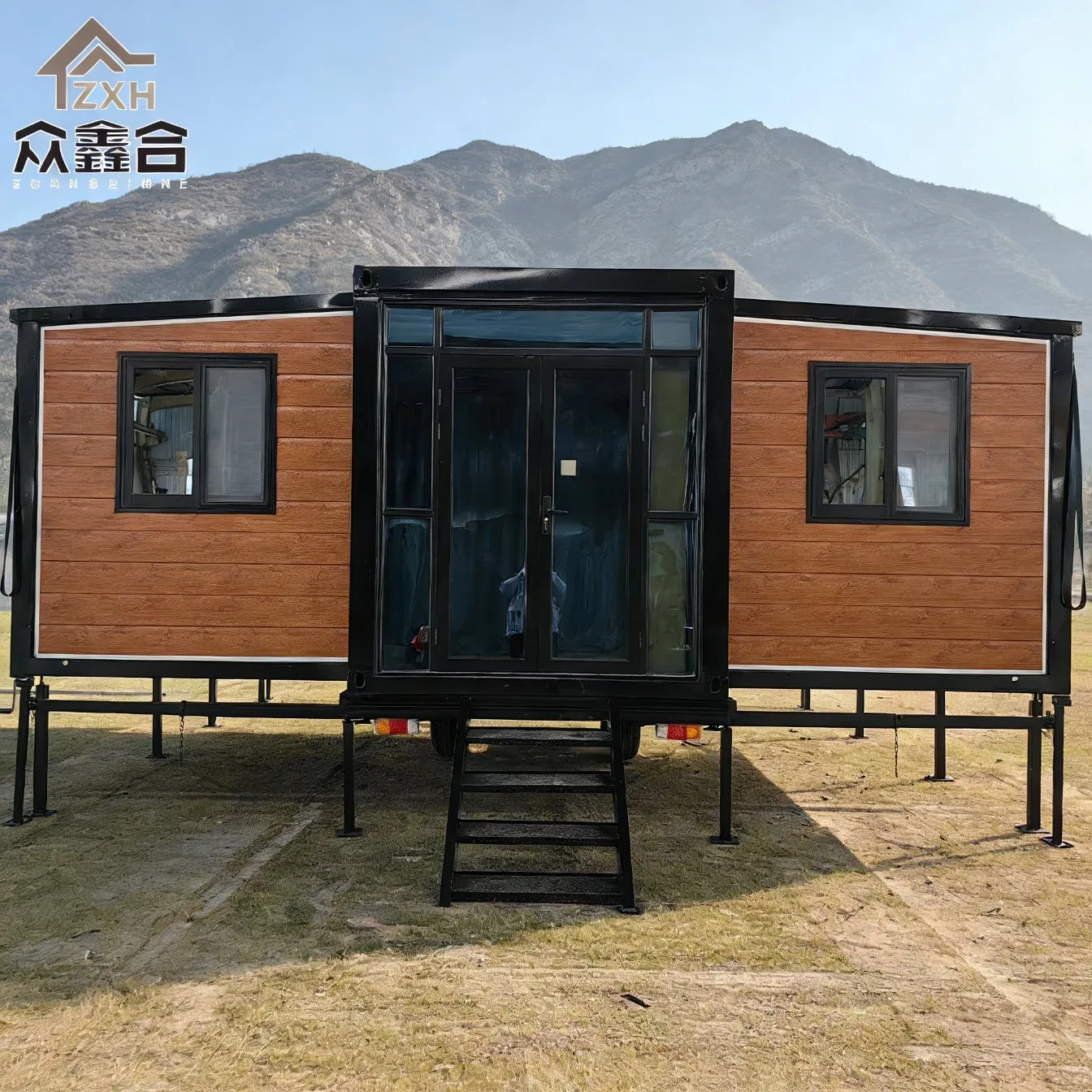 Casa Móvil Prefabricada Expandible de Contenedor Listo para Usar, Villa Ligera de Acero Prefabricado, Hogar Móvil Casa Contenedor