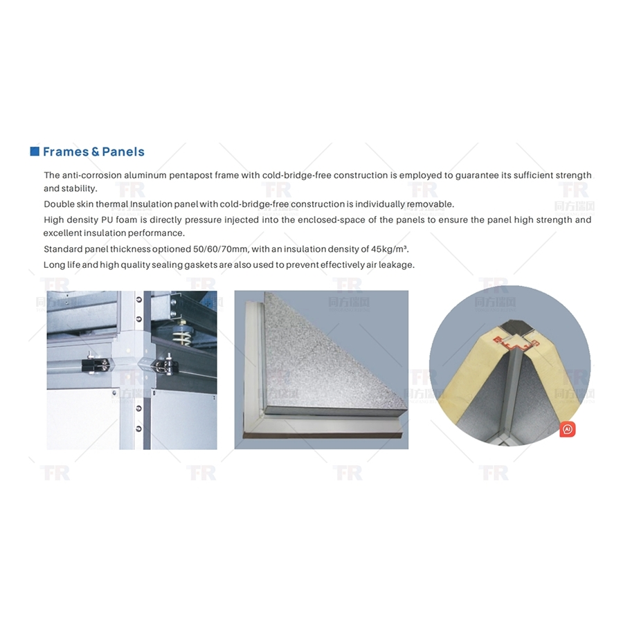 Unidad de Manejo de Aire Modular con Control Dividido de Temperatura y Humedad para el Clima del Edificio