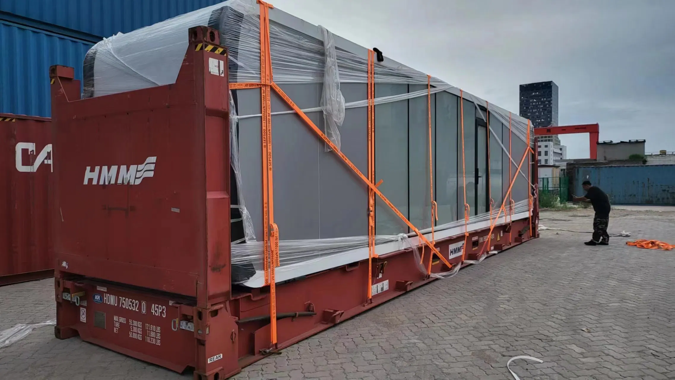 Casa cápsula de acero de alta calidad con certificado CE e ISO, instalación rápida, casa contenedor portátil modular fabricada, cabaña de manzana para vivir y oficina