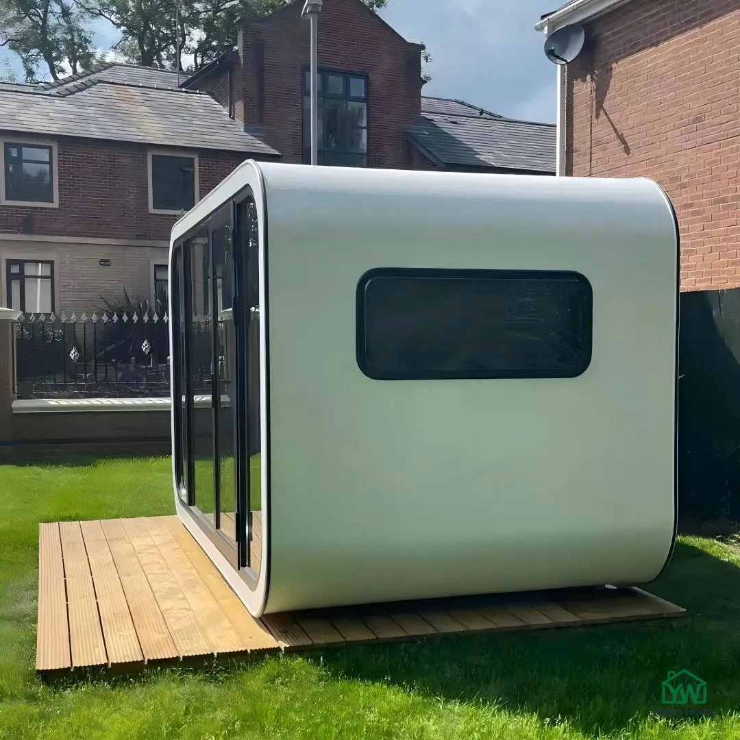 Unidad de dormitorio y baño totalmente amueblada de vivienda prefabricada premium terminada para operación de resort de glamping mini hotel 20FT cápsula transportable cabaña de manzana