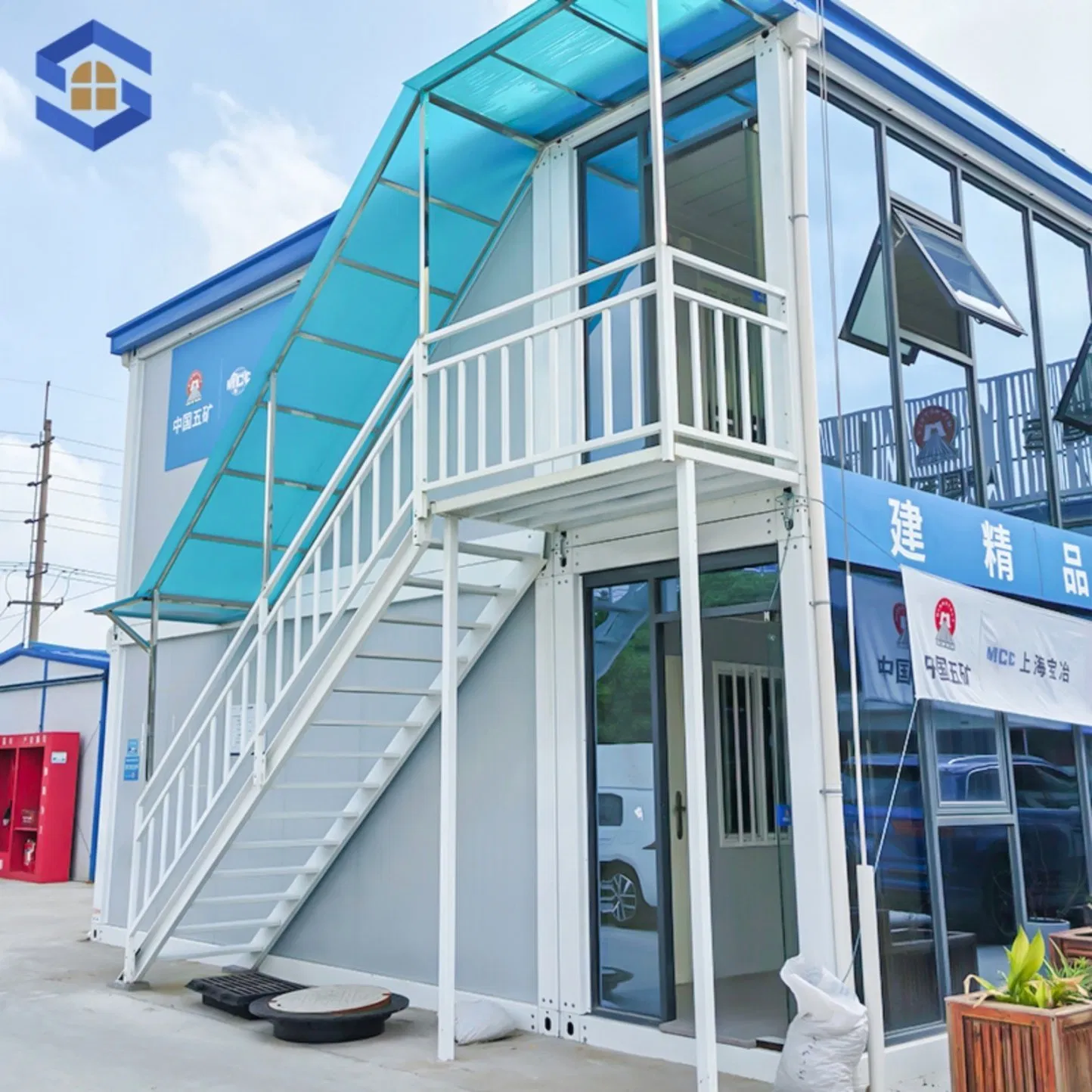 para Sitio de Construcción 10FT/20FT/30FT/40FT Unidad de Oficina Modular Portátil Prefabricada