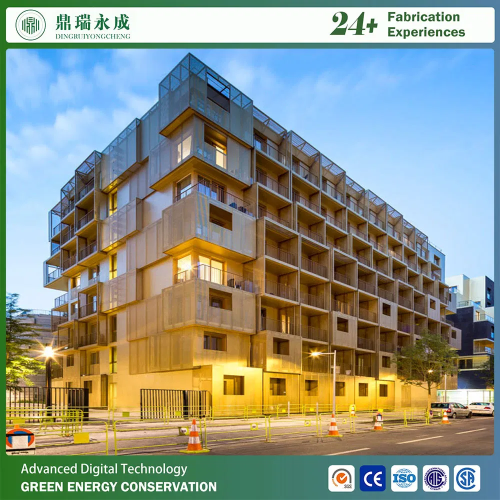 Casa modular prefabricada de estructura de acero apartamento para estudiantes casa prefabricada