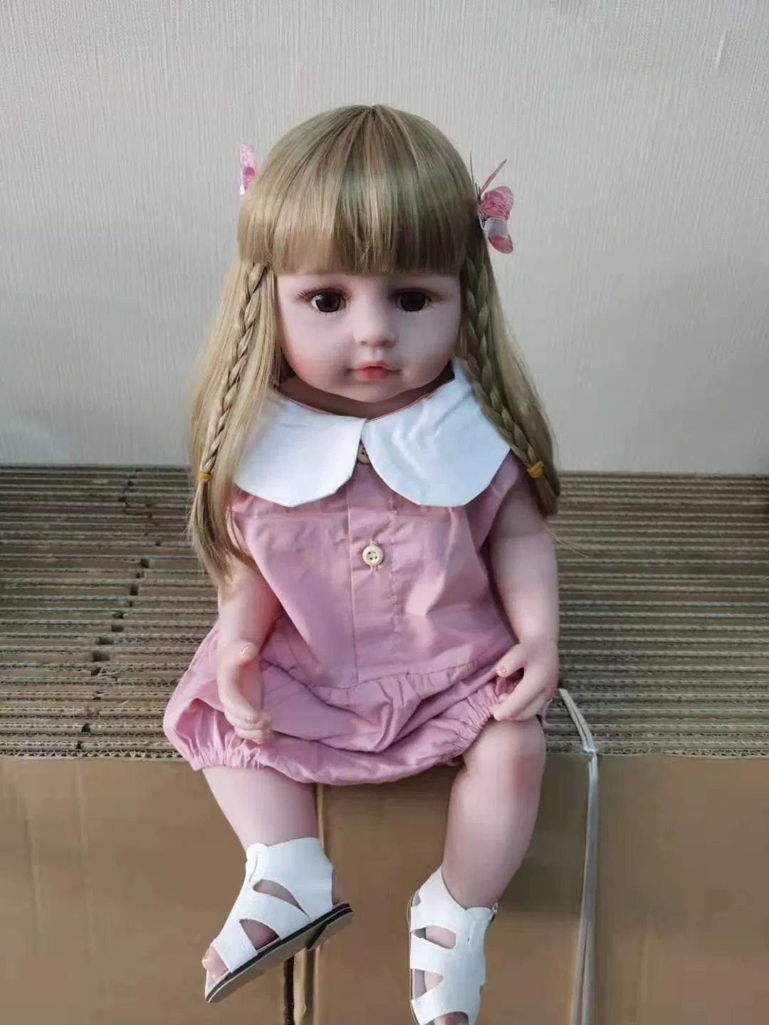 22 بوصة 55cm ألعاب أطفال دمى سيليكون مولودين حقيقيين دمى أطفال واقعية