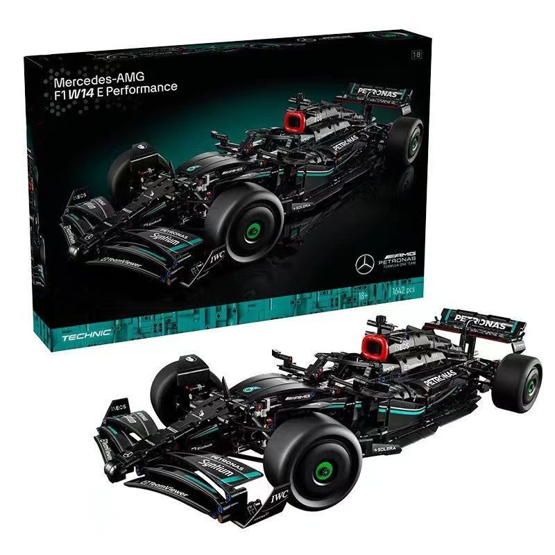 أداء F1 نموذج سيارة كتل بناء طوب إبداعي موك لعبة بلاستيكية للأولاد والبالغين متوافقة مع ليغو 42171