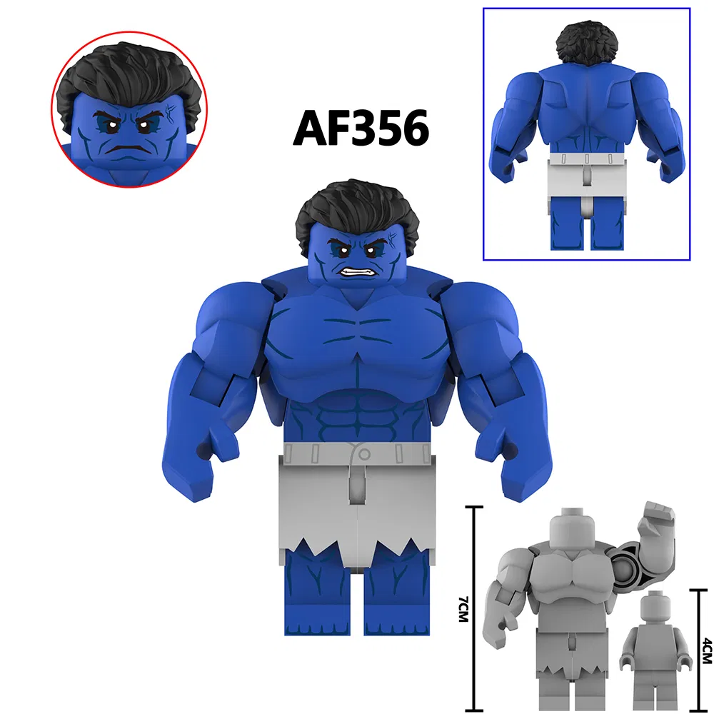 Af356-359 كابتن يونيفرس هالك A2 هالك أ-بومب جوجرناوت شخصيات الأبطال الخارقين بلاستيك مجسمات لبناء الكتل للأطفال هدايا ألعاب