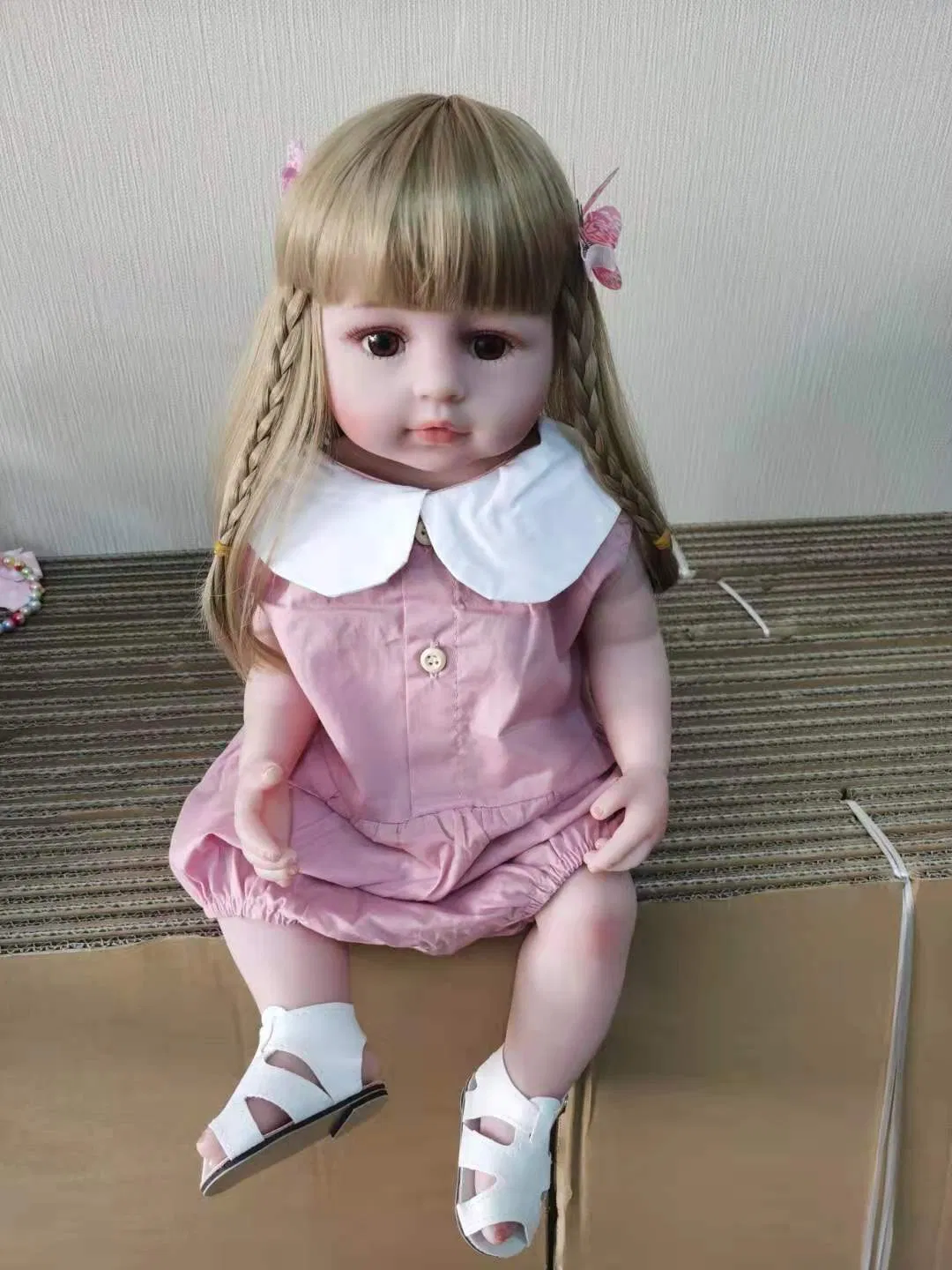 22 بوصة 55cm ألعاب أطفال دمى سيليكون مولودين حقيقيين دمى أطفال واقعية