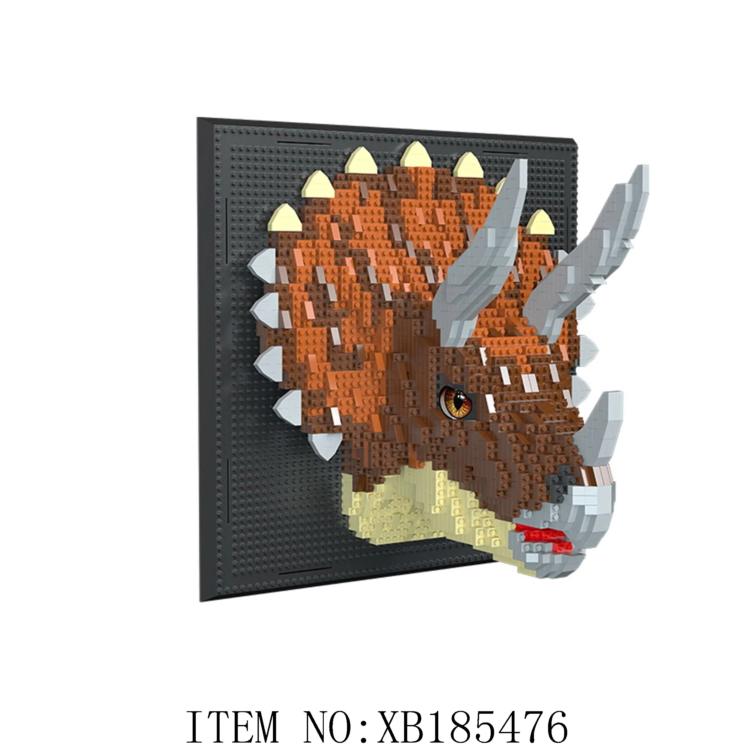 زينبو 3D زينة حائط على شكل حيوانات مصنوعة من كتل البناء منحوتة ثلاثية الأبعاد ألعاب تعليمية من البلاستيك للأطفال كتلة باندا