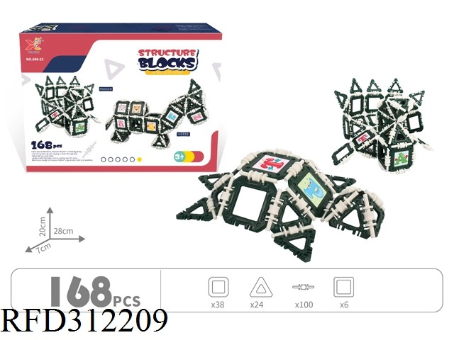 لعبة تعليمية 326PCS قلعة بناء ألعاب بلاستيكية مغناطيسية كتل بناء