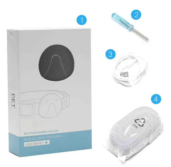 Smart Pet Tracker Collar Real-Time GPS Location Activity Monitoring Wireless Pet Tracking Device Collar for Dog Cat