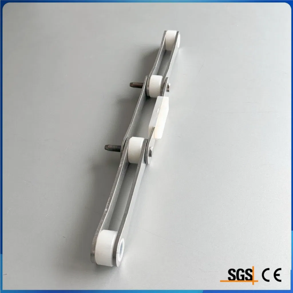 High Durability C208AHL Food Grade Stainless Steel Ice Cream Cold Drink Nylon Roller Conveyor Chain for Industrial Production Lines