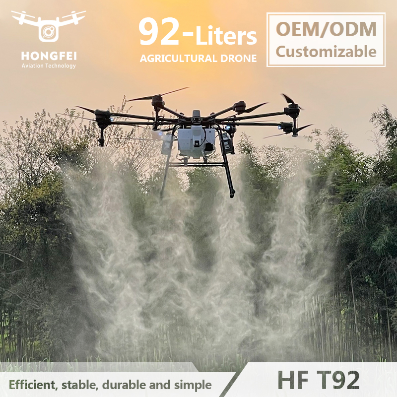 92L Rtk Agriculture Dron Hf T92 Professional Multi-Functional Agricultural Sprayers Drone for Farmers Use Crop Dusting Pesticide Spraying Liquid Fertilizer