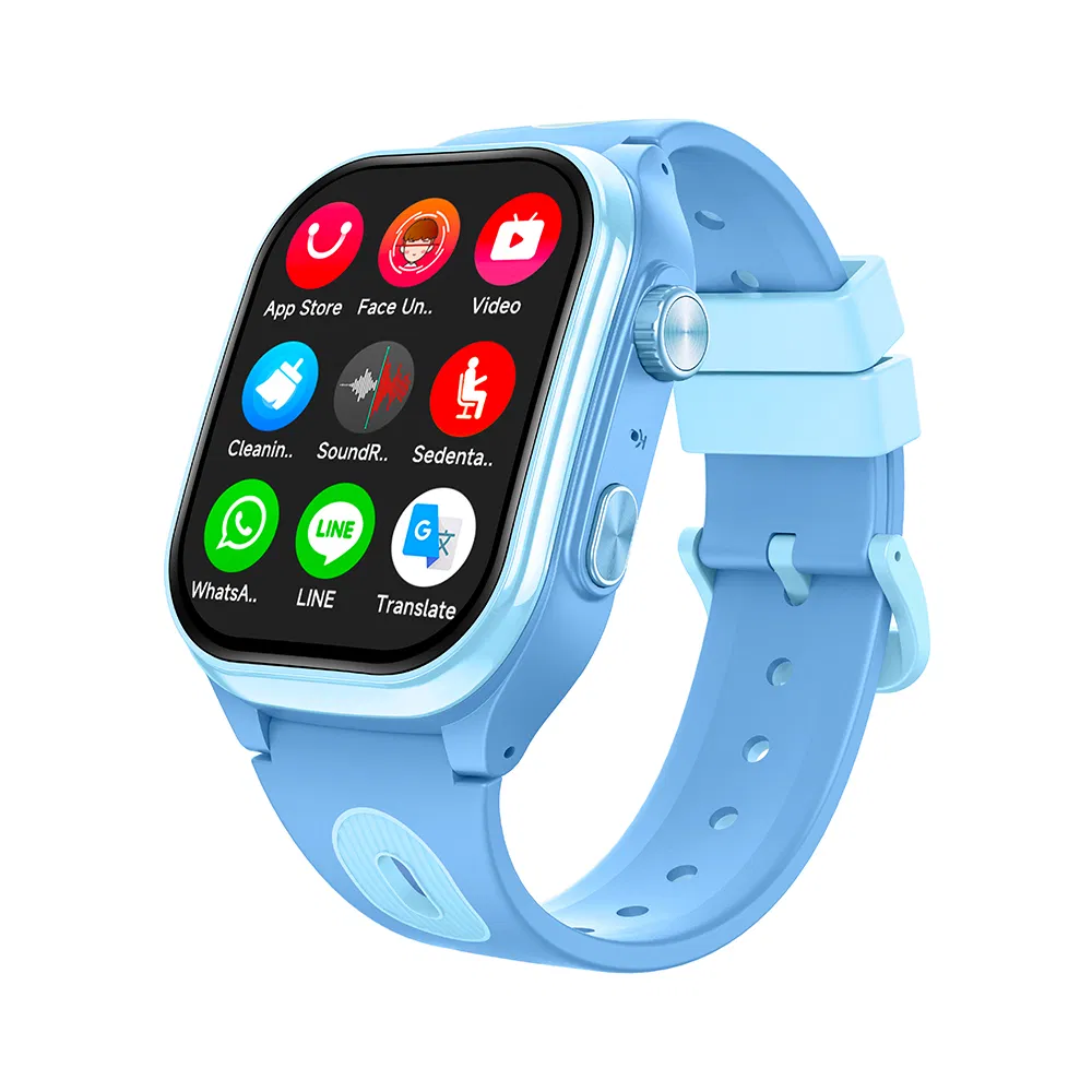 Top quality 4G LTE IP67 waterproof students GPS smart watch with real time tracking for personal security D43