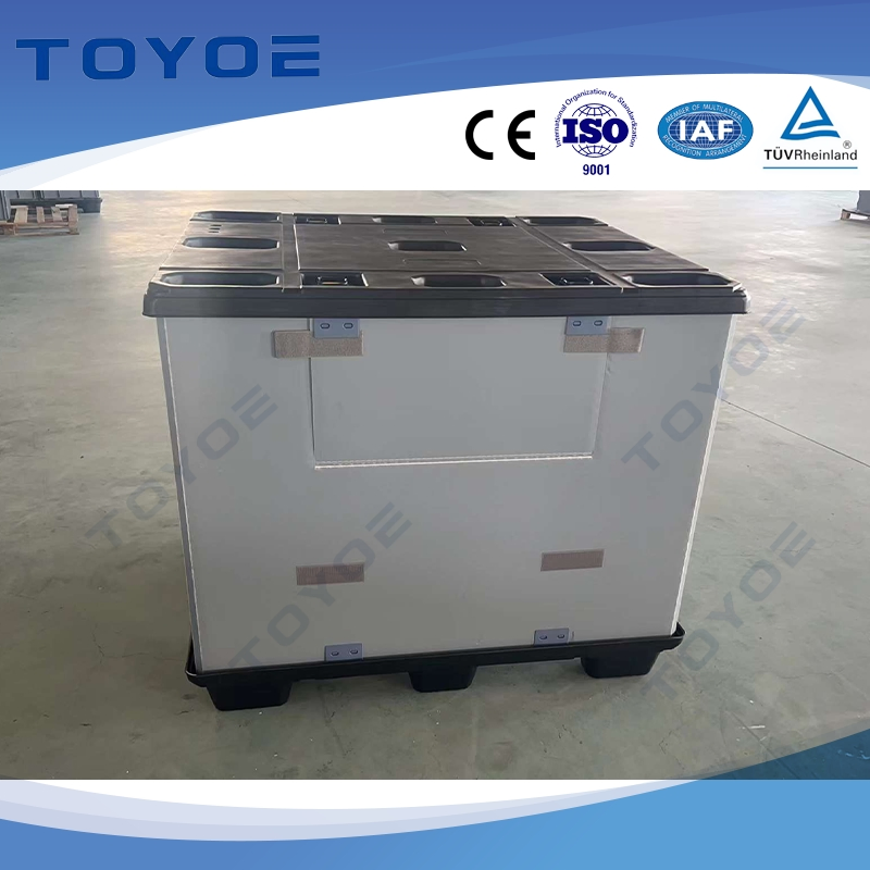 Last-Mile Delivery Storage Bin HDPE Pallets Storage Box with Integrated Parcel Lockers and Qr Code Access
