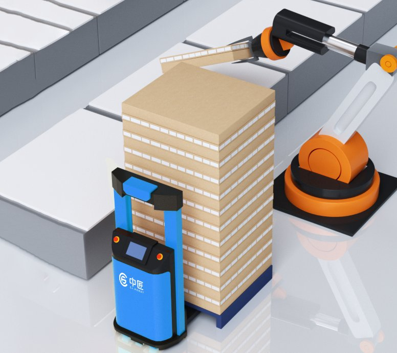 Unmanned Forklift Agv Pallet Stacker
