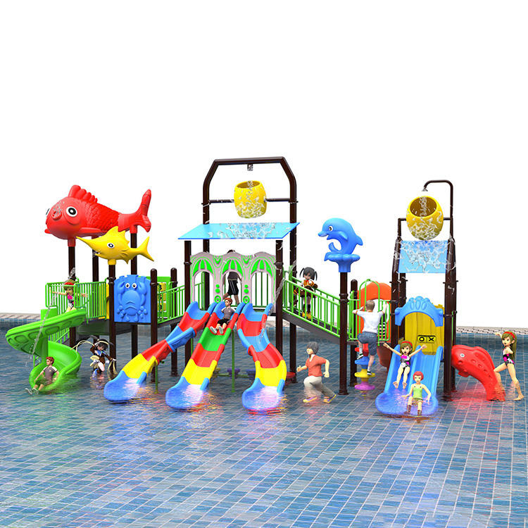 Commercial Fiberglass Plastic Water Slide for Children Professional Water Pool Park Equipment Playground Tube Slide