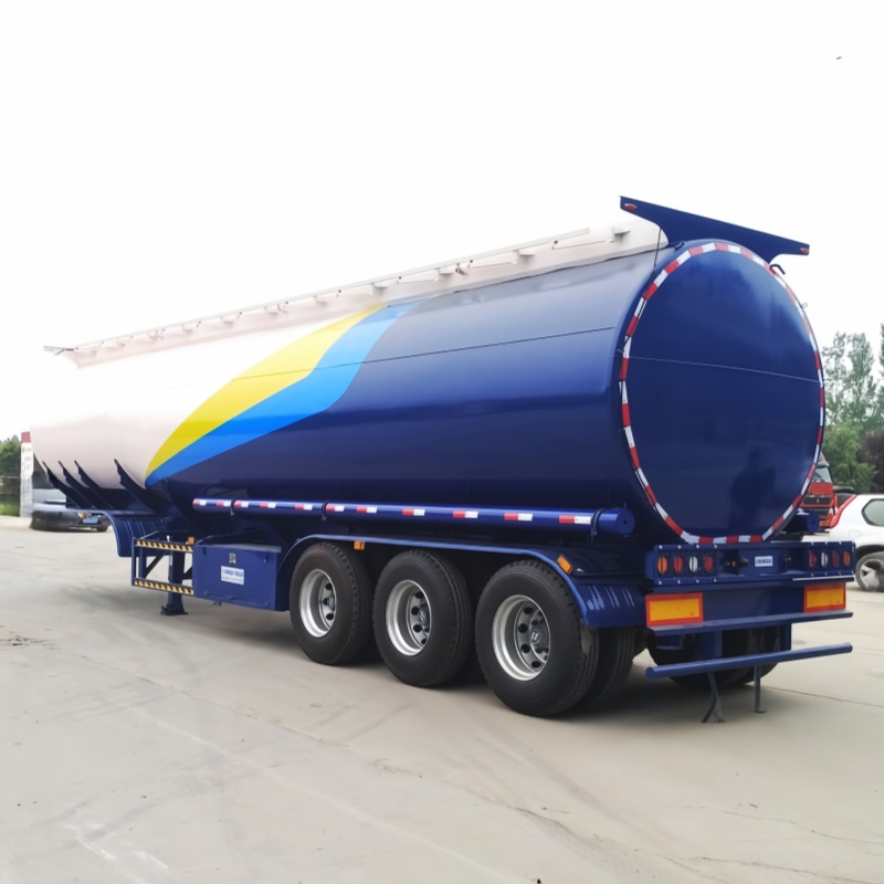 Anti-Corrosive 3-Axle Multi-Compartment Stainless Steel Tank Trailer Oil Tank Trailerfor Various Liquid Transportation Dangerous Goods Transport