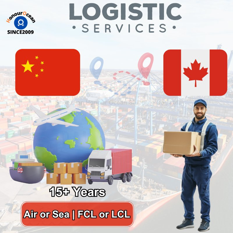 Cheaper Logistics Services Provider Freight Forwarding Door to Door Delivery Shipping Agent From China to Canada by Sea