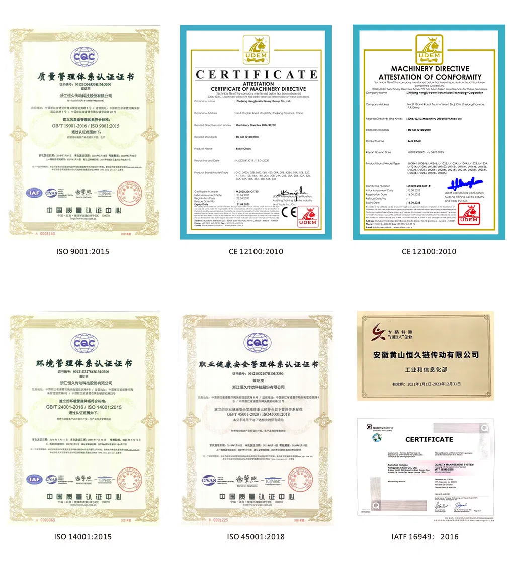 Certificates
