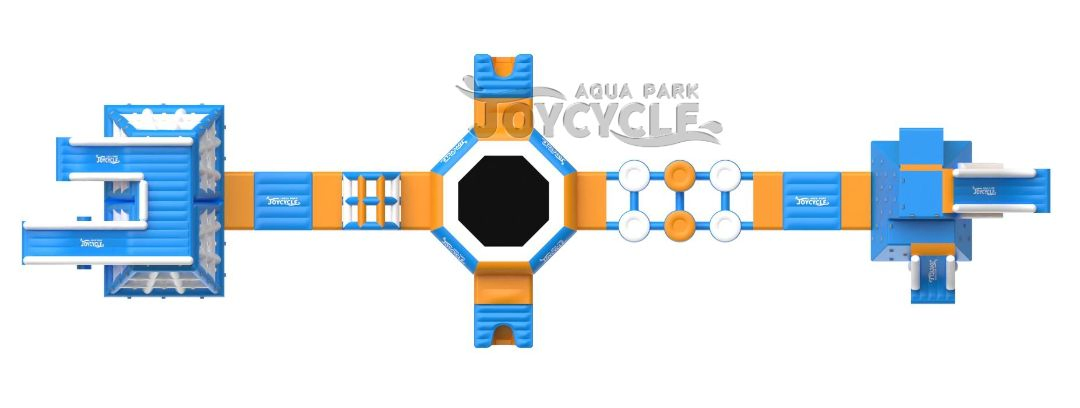 Blow up Water Playground in Lake Inflatables on Water