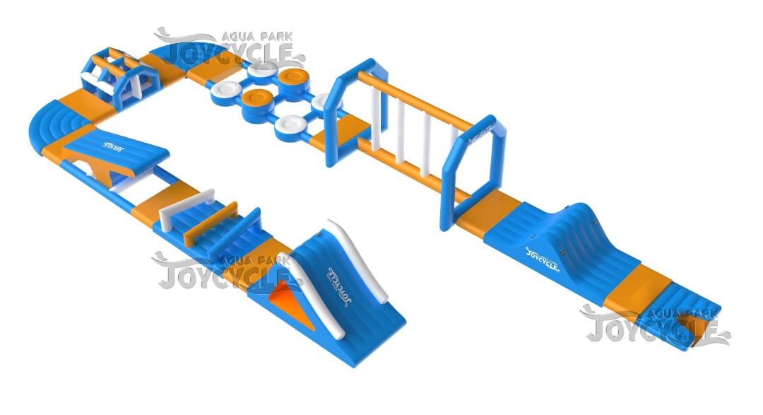 Mini Inflatable Water Park Obstacle Course Playground for Children and Adults