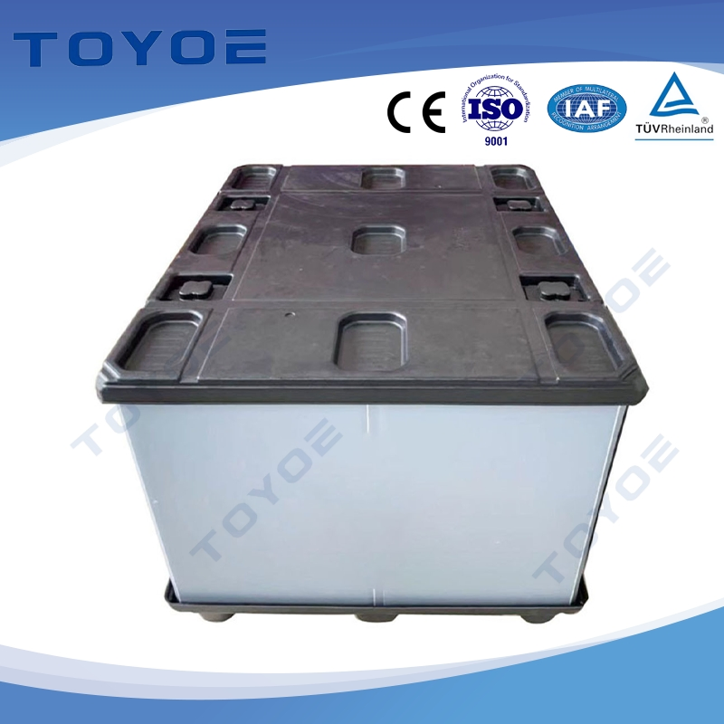 Last-Mile Delivery Storage Bin HDPE Pallets Storage Box with Integrated Parcel Lockers and Qr Code Access