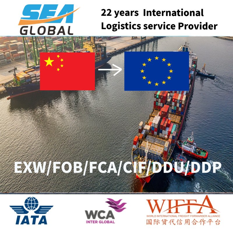 DDU LCL Freight Forwarder Logistics to Portugal Spain France