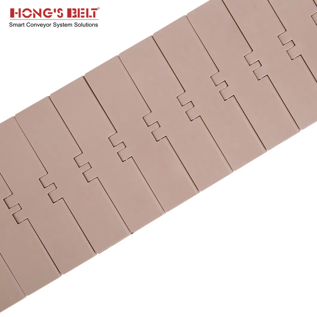 Hongsbelt 820-K600 Plastic Chain Conveyor Belt Slat Top Side Flexing