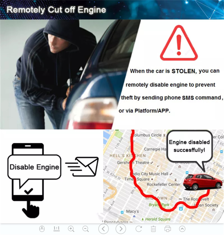 4G GPS Tracker Ca003 Real Time GPS Tracking Device with Acc Detection for Car Tracking